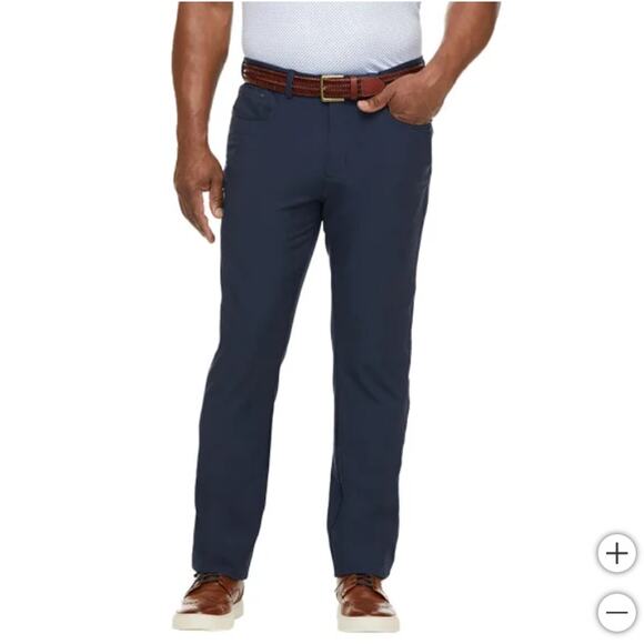 NWT Men's Greg Norman Golf Pants 38x32 Navy Comfort Stretch - Picture 1 of 5